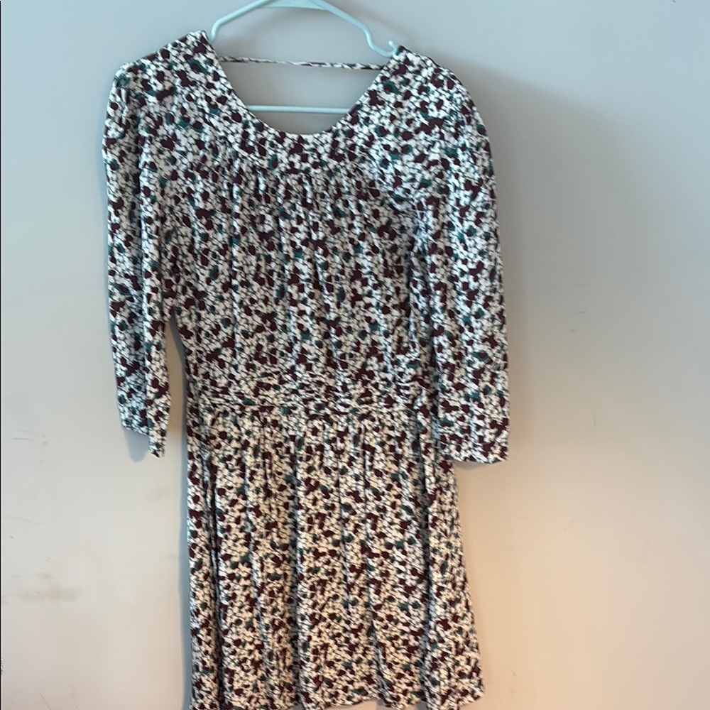NWT ba&sh White and Red Backless Dress